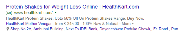 protein shakes ppc